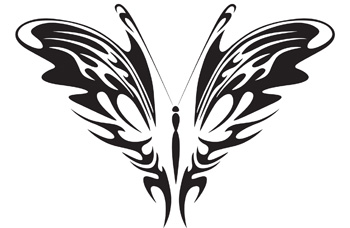 Tribal Butterfly 45